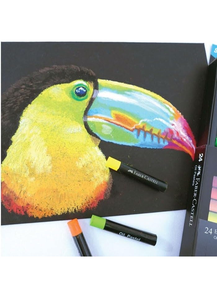 FABER-CASTELL 24 قطعة من ألوان الزيت متعددة الألوان - إصدار أسود - Image 4